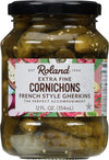 Roland Foods Extra Fine Cornichons, Classic French Recipe, 12 Oz