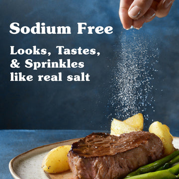 Nu-Salt Sodium-Free Salt Substitute (3 Pack) Contains Potassium Chloride, Table Salt Alternative, Vegan, Good for Chips, Pretzel