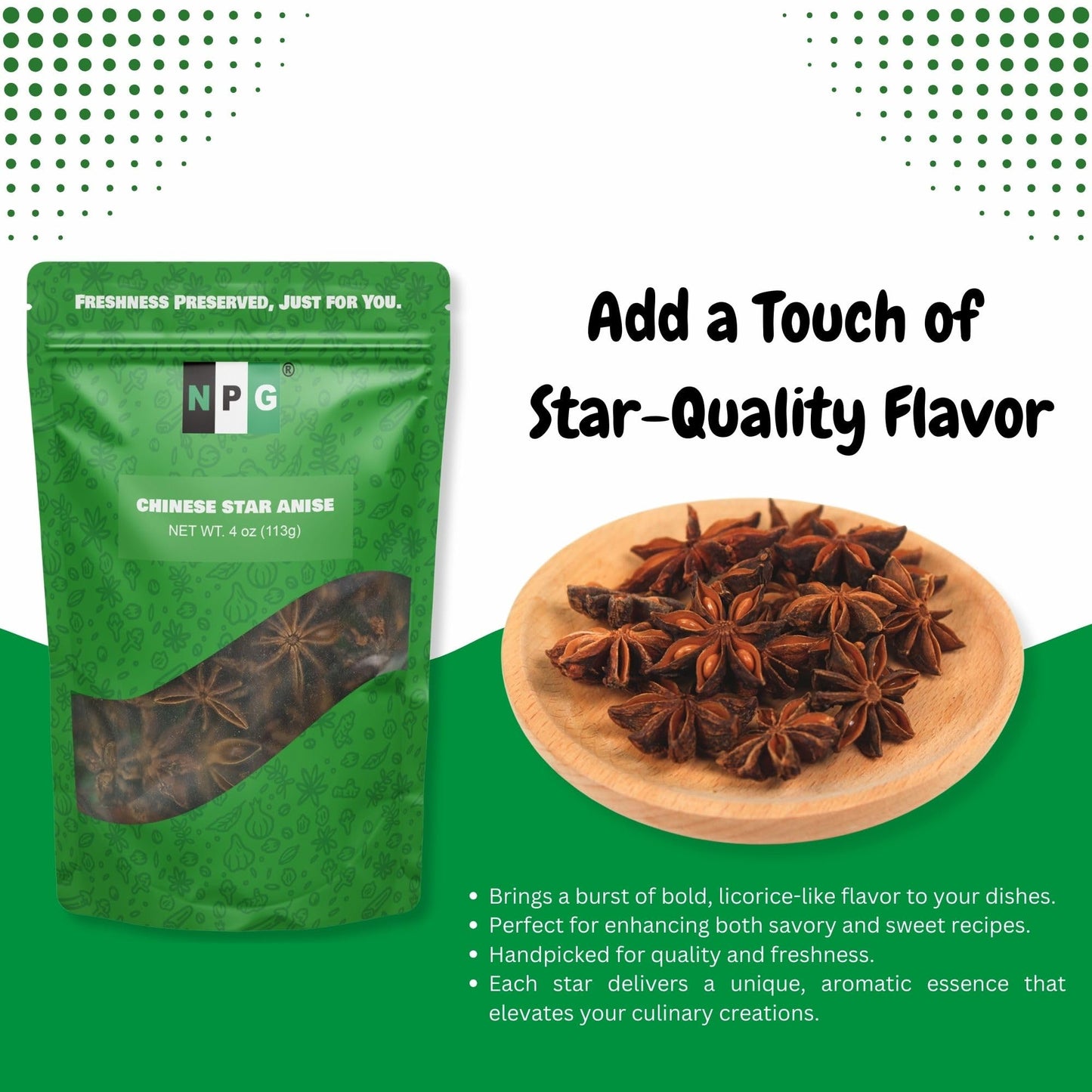 Npg Whole Cloves, Star Anise, And Cinnamon Sticks, 4 Oz Each (Pack Of 3), All-Natural, No Preservatives, Perfect For Baking, Coo