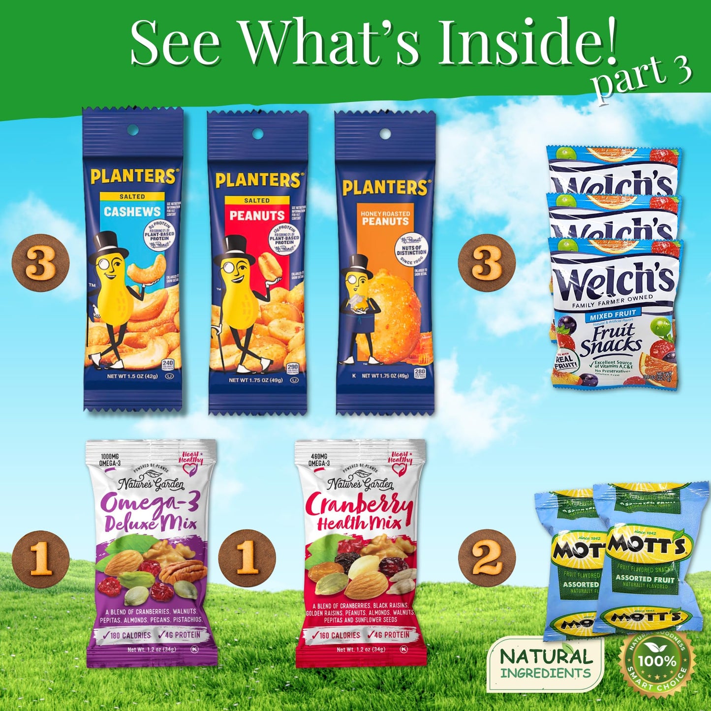 Healthy Snack Variety Box For Mature-Themeds - Deluxe Assortment With Granola Bars, Nut Mixes, And Fruit Snacks For Families, Office, Gifts, And Travel (28 Count)