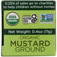 Spicely Organic Ground Mustard, 0.4 Oz