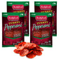 Bridgford Sliced Turkey Pepperoni - Ready-to-Eat Snack - 4 oz Pack of 4 - Naturally Smoked, Low-Carb Keto Friendly