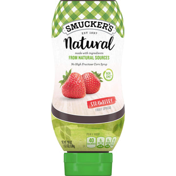 Smucker'S Natural Strawberry Squeezable Fruit Spread, 19 Ounces