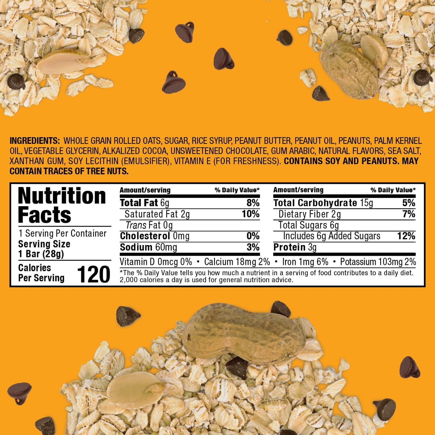 Bobos Dippd Bars (30 ct Case) (Peanut Butter + Dark Chocolate)