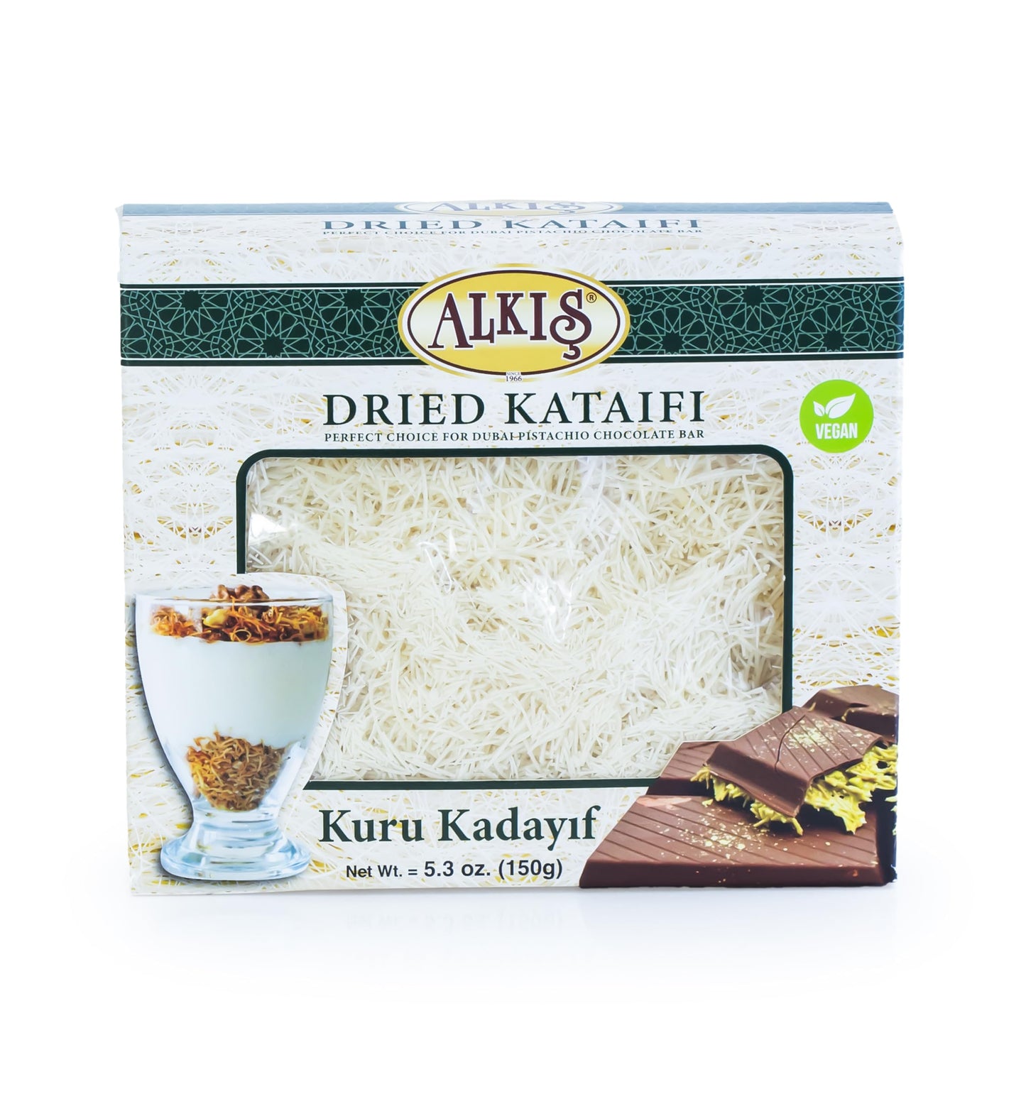 Kataifi  Top-Grade Dried Kataifi 5.3 Oz. (150 Gr)  Ingredient Of Dubai Chocolate  Knafeh  Shredded Fillo Dough  Phyllo Dough