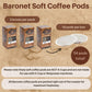 Baronet Coffee Pods Flavored Cinnamon Hazelnut, 54 Count, Medium Roast, Regular Strength, Single Serve