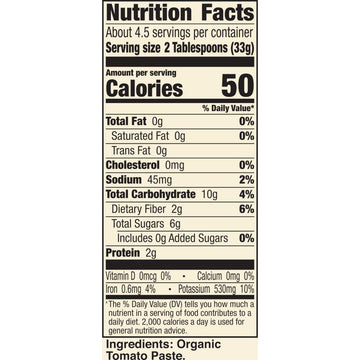 Muir Glen Organic Tomato Paste in Resealable Pouch, 5.5 oz. (Pack of 2)