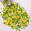 Cobakey Easter Sprinkles for Cookies 4.23 Ounce Spring Sprinkles for Baking Gold Star Edible Heart Perfect for Easter Cake Decor