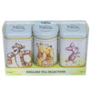 New English Teas Winnie The Pooh & Friends 3X Mini Tea Tins With English Loose Leaf Tea