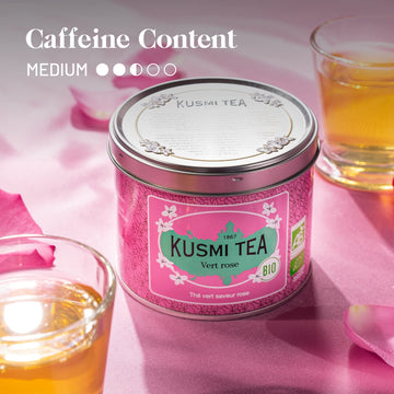 Kusmi Tea - Green Rose - Organic Green Tea With Natural Rose Flavores - Organic Blend Of Green Tea With Rose - Loose Leaf Tea -