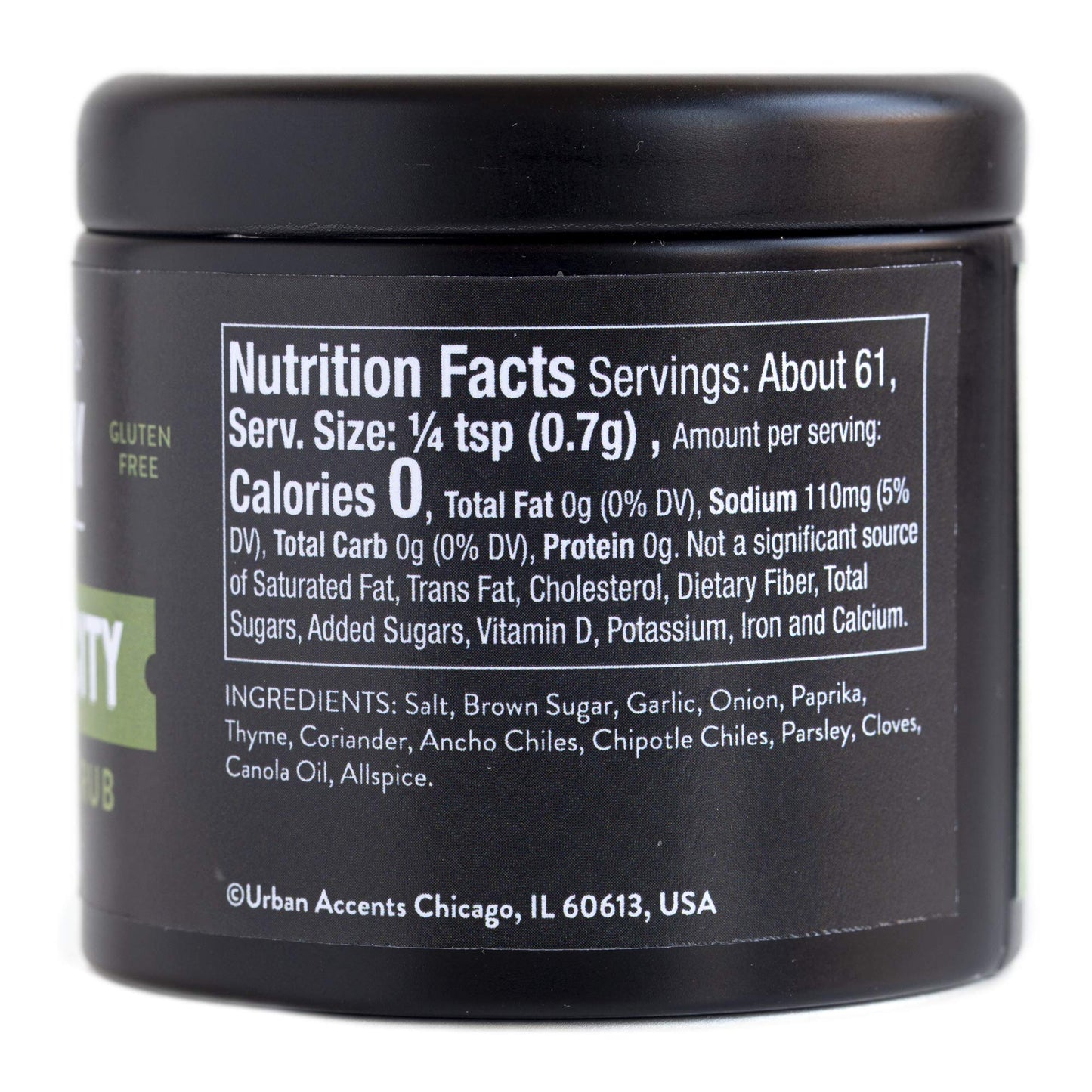 Urban Accents BBQ Rub Set, Gourmet Grilling Spices for smoky aroma Meat, 1.5 Ounce (Pack of 4)