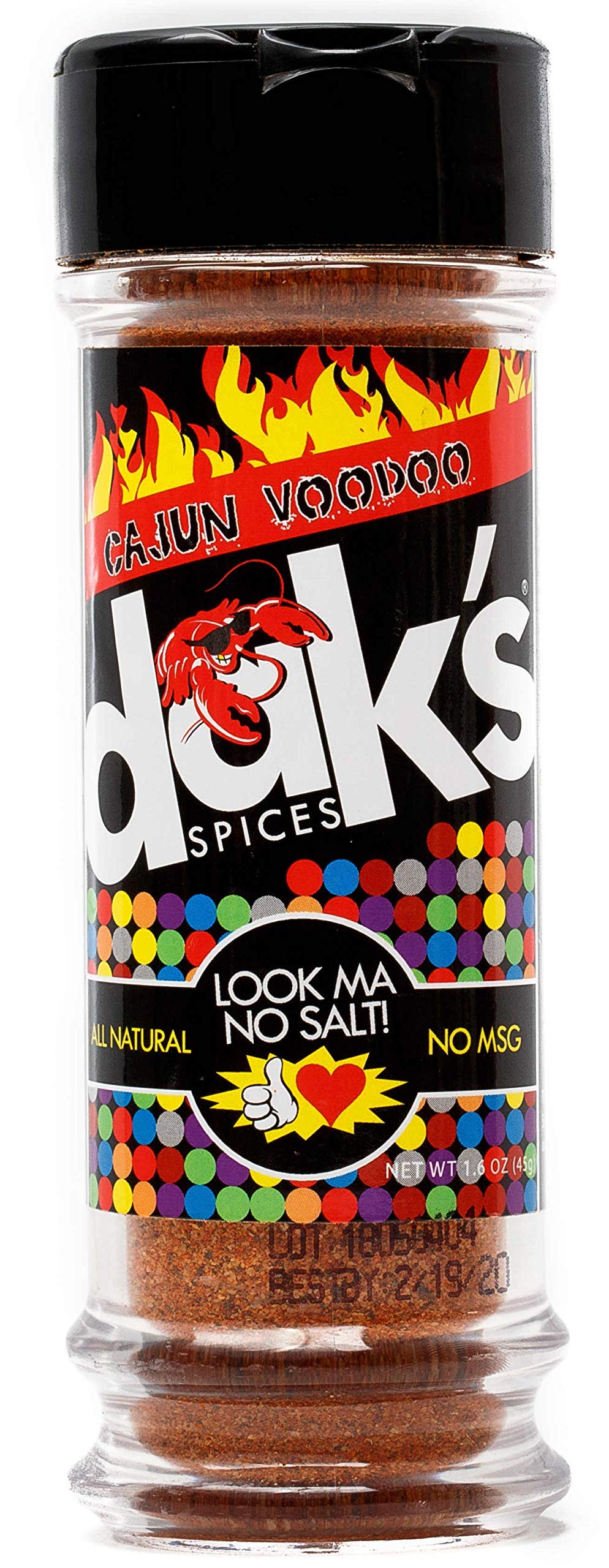Dak'S Spices Cajun Voodoo Blend | 100% Salt & Sugar Free | Healthy Seasoning | Msg, Preservative & Potassium Chloride Free | Low