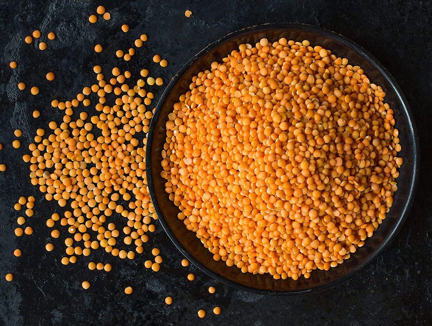 Food To Live Red Split Lentils, 4 Pounds - Masoor Dal, Dried, Vegan, Kosher, Bulk. Easy To Cook. No Soaking Required. Good Sourc