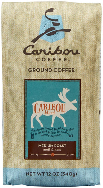 Caribou Coffee Ground Coffee Caribou Blend, 12 Ounce