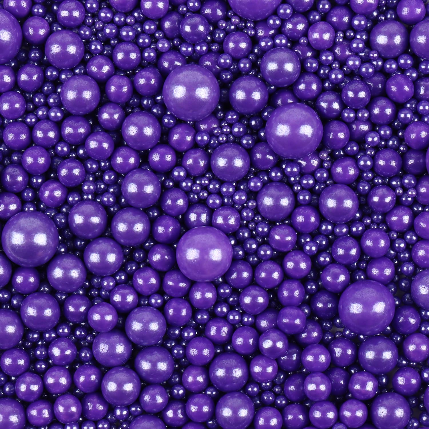 Halloween Purple Sprinkles For Cake Decorating 3.5 Ounces, Edible Sugar Pearls Cupcake Topper, Cookies, Ice Cream Toppings Cake