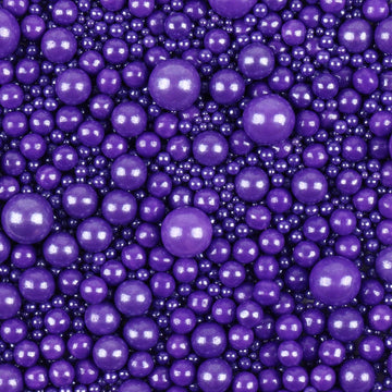 Halloween Purple Sprinkles For Cake Decorating 3.5 Ounces, Edible Sugar Pearls Cupcake Topper, Cookies, Ice Cream Toppings Cake