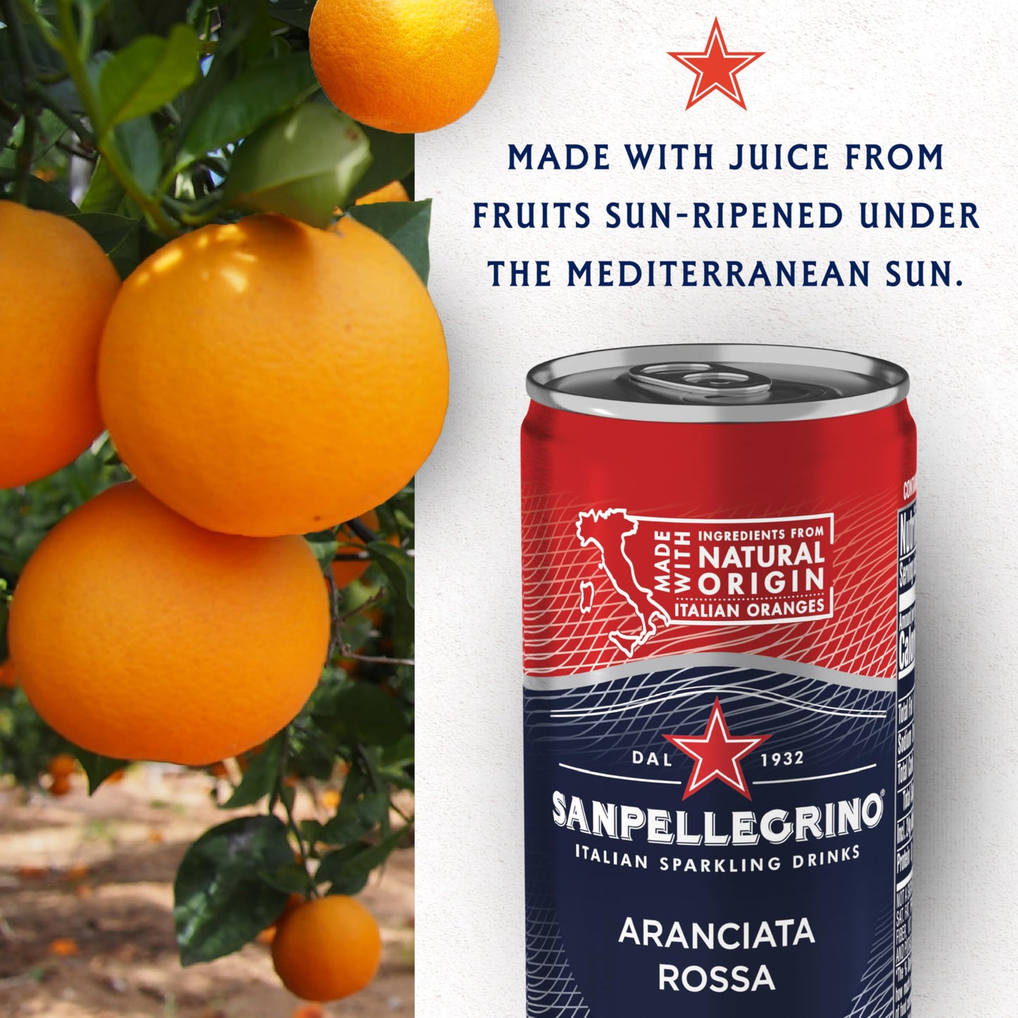 Sanpellegrino Italian Sparkling Drink Aranciata Rossa, Sparkling Orange And Blood Orange Beverage, 11.15 Fl Oz (Pack Of 24)