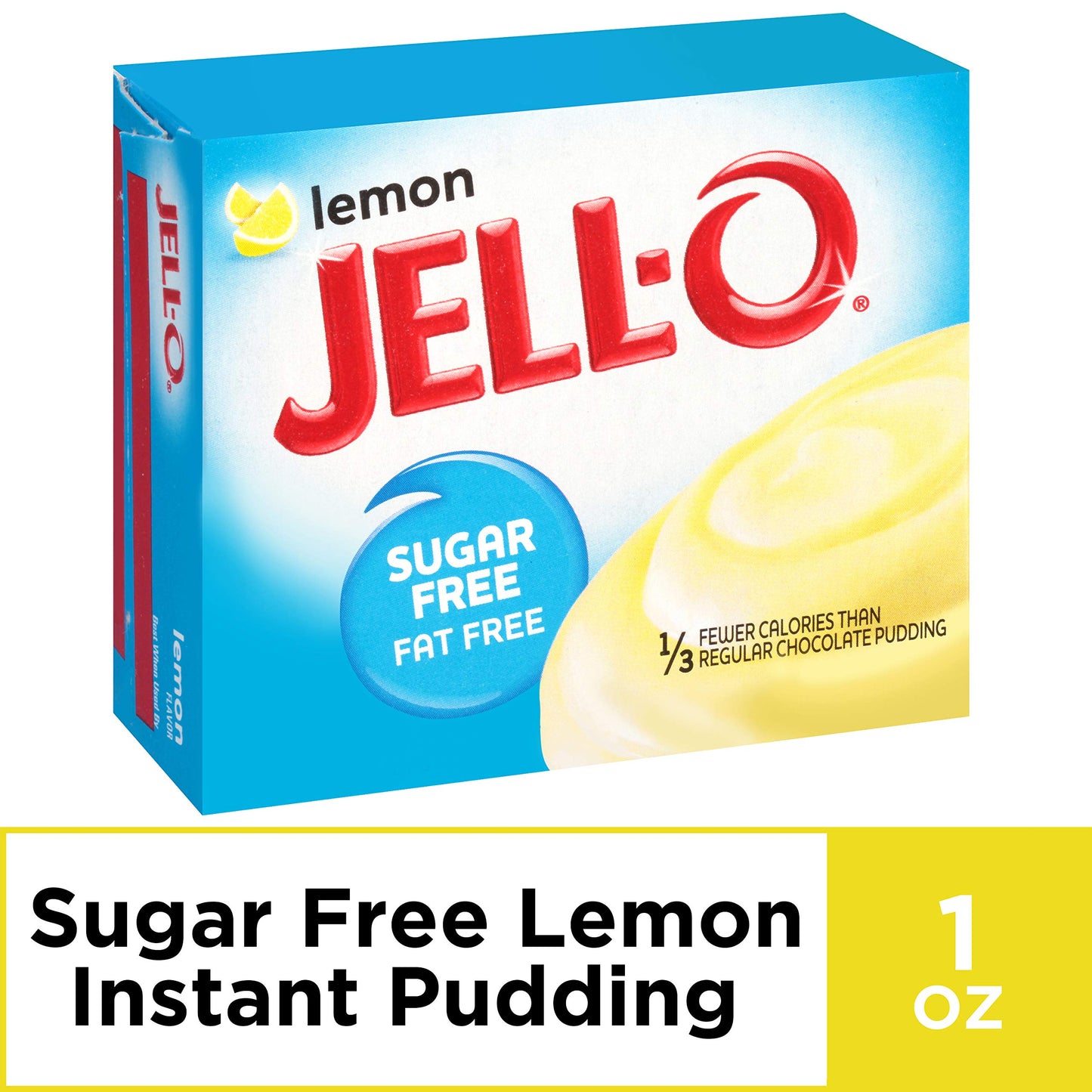 Jell-O Instant Lemon Sugar-Free Fat Free Pudding & Pie Filling, 1 oz Boxes, Pack of 24