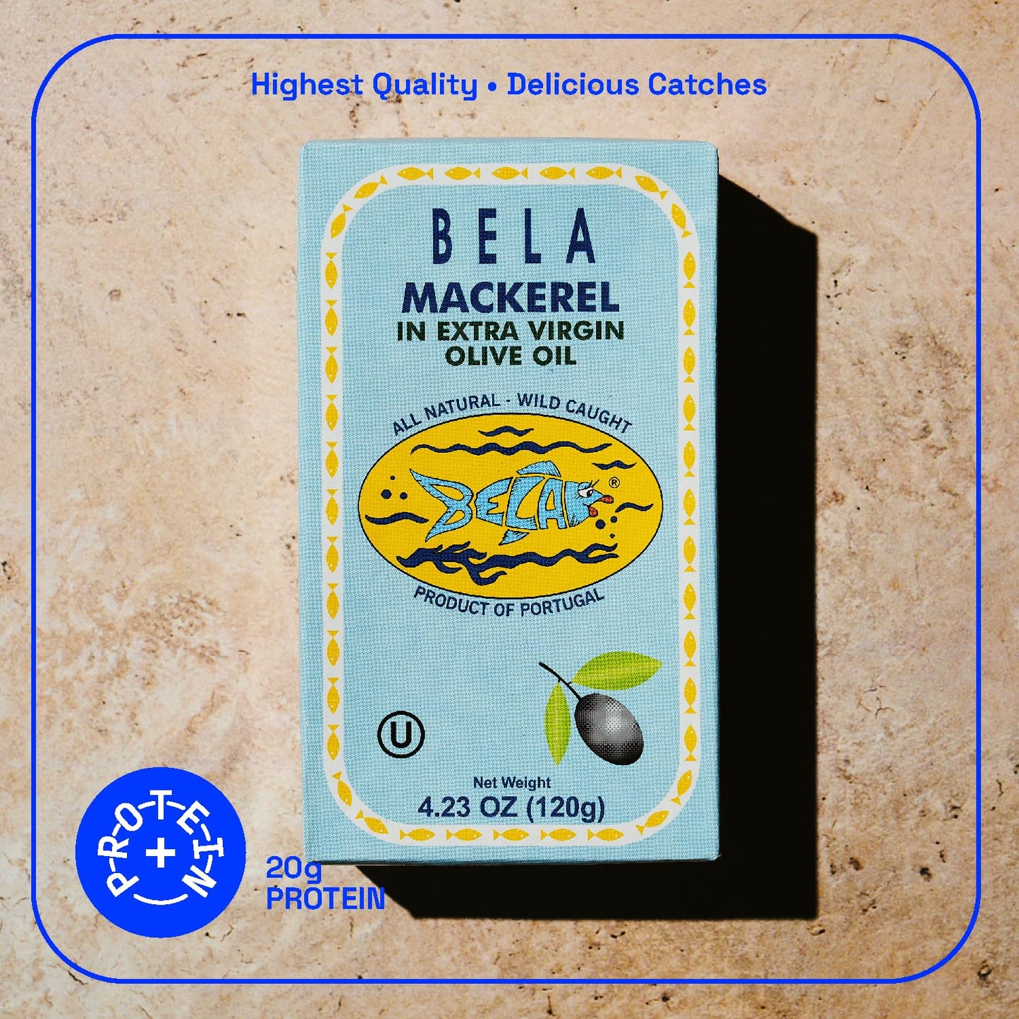 Bela Wild Caught Portuguese Style Mackerel - Piri Piri Flavored Extra Virgin Olive Oil | 4.25 Oz (Pack Of 12) | All Natural, Hig