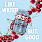 Splash Refresher Sparkling Water, Black Cherry - 8-Pack, 12 Fl Oz Cans - Flavored Carbonated Seltzer Water with Electrolytes, Ze
