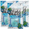 Sour Strips Flavored Sour Candy Strips, Deliciously Sour Chewy Candy Belts, Vegetarian Candies, 3 Pack (Blue Raspberry (3-Pack))