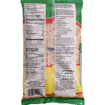 Sadaf Yellow Split Peas -24 Oz. Quick Cook - Dried Yellow Split Peas - Natural, Vegan, Kosher