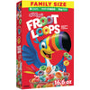 Kelloggs Froot Loops Breakfast Cereal, Good Source of Fiber, 15g Whole Grain, Family Size, 16.6 oz