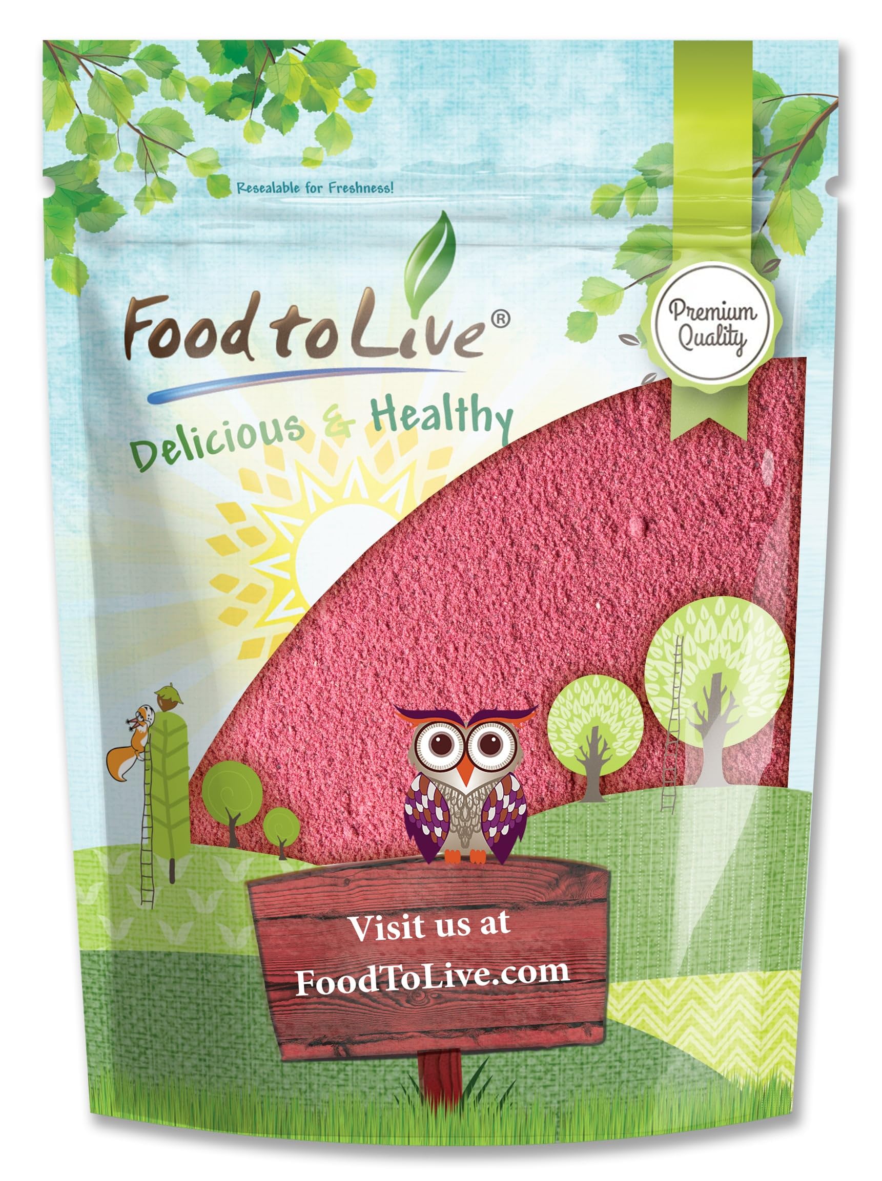 Food to Live Cranberry Juice Powder, 4 Pounds - Great for Juices, Smoothies, Yogurts & Breakfast Drinks. Spray-Dried Powder Made