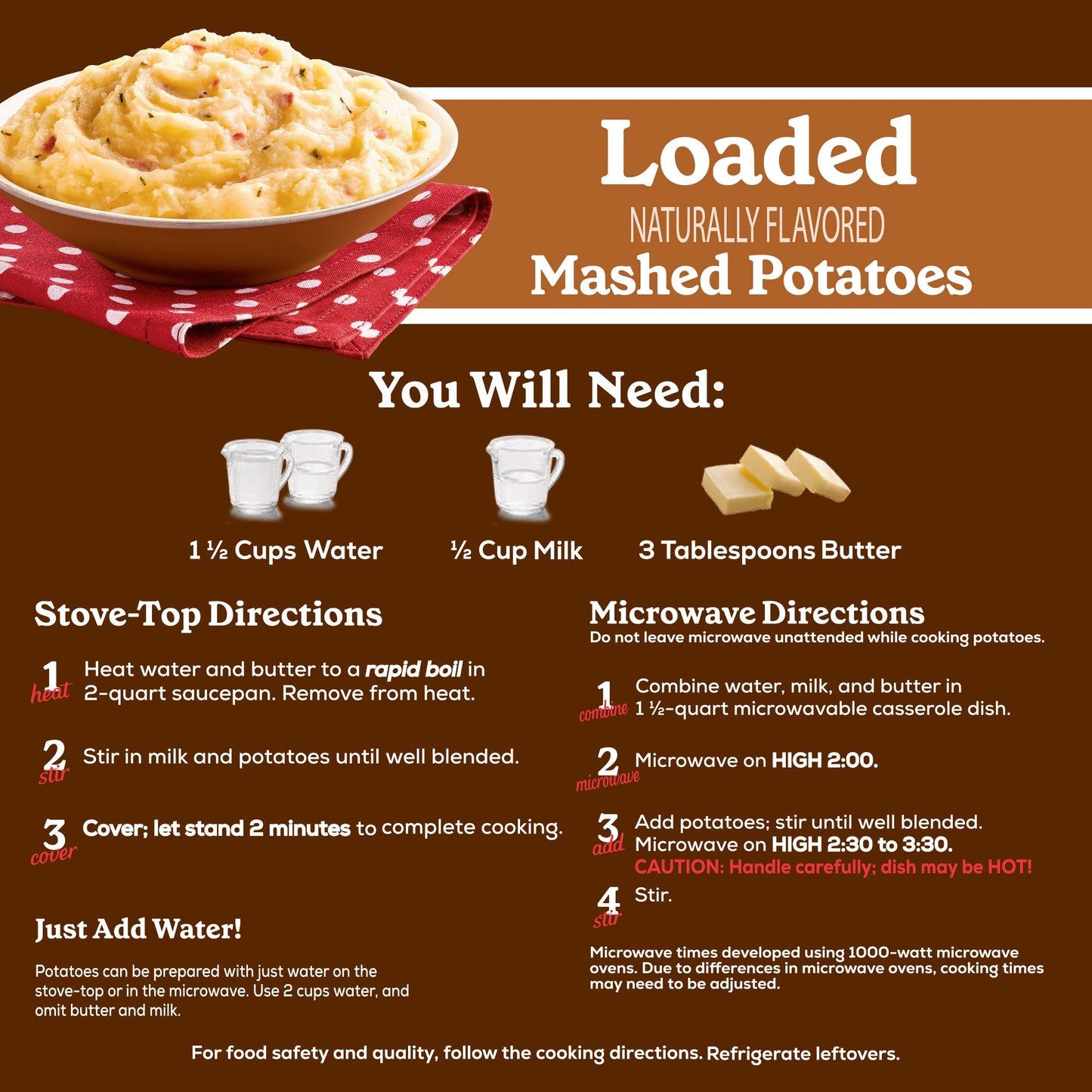 Betty Crocker Loaded Mashed Potatoes, 4 Ounces (Pack Of 8)