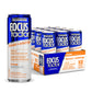 Focus Factor Energy Drink - Sugar Free, Low Calorie, Lightly Carbonated - Pack of 12 x 355ml Cans - Orange Flavour