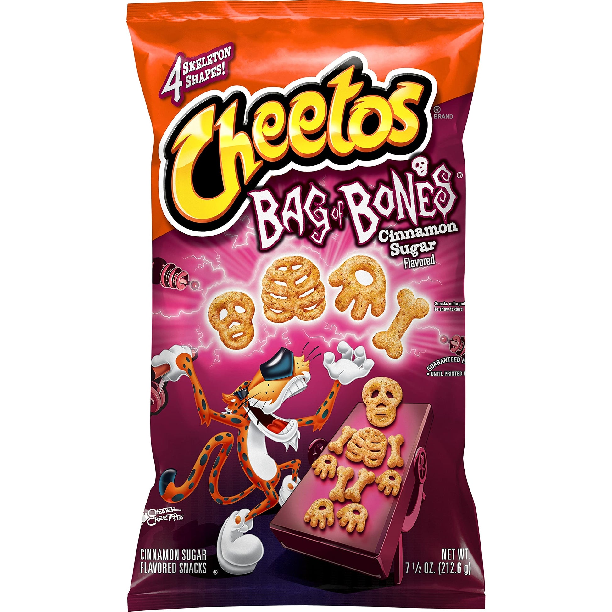 Cheetos Puffs Bag of Bones, Cinnamon Sugar Flavor, 7.5oz Bag