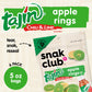 Snak Club Gummy Candy Apple Rings with Chili & Lime, Gluten-Free & Vegan, 5 oz Resealable Bags, 6 Pack, Green and Pink