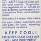 KENYON CORN MEAL COMPANY Clam Cake & Fritter Mix, 16 OZ