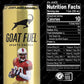 G.O.A.T. Fuel Energy Drink, Co-Founded By Jerry Rice, Natural Caffeine, Electrolytes, Bcaas, Cordyceps Mushrooms & Antioxidants, Light Carbonation Pre Workout, 12 Pack, 12 Fl Oz, Tropical Berry