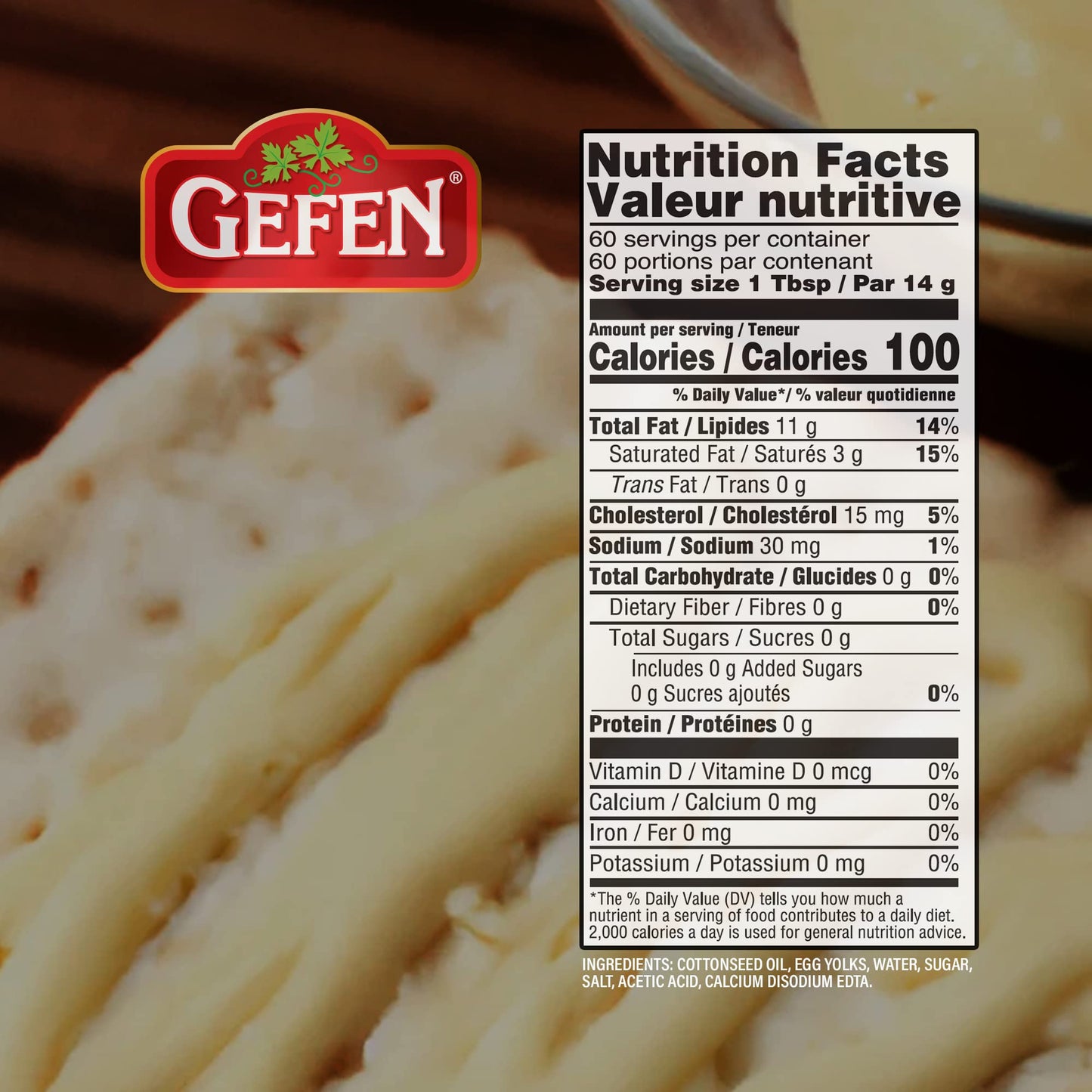 Gefen Rich & Creamy Mayonnaise, 30Oz (3 Pack) | No Corn Syrup | Soy Free | Great Flavor & Consistency | Certified Kosher For Pas