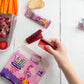 AVICENNA FOOD Tail Fruit Roll Snacks, Raspberry Flavor, 48 Packs, No Added Sugar, Non-GMO, Source of Vitamins and Fiber