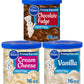 Pillsbury Creamy Supreme Frosting Variety Set - Vanilla, Cream Cheese, Chocolate Fudge - 4 Piece Set