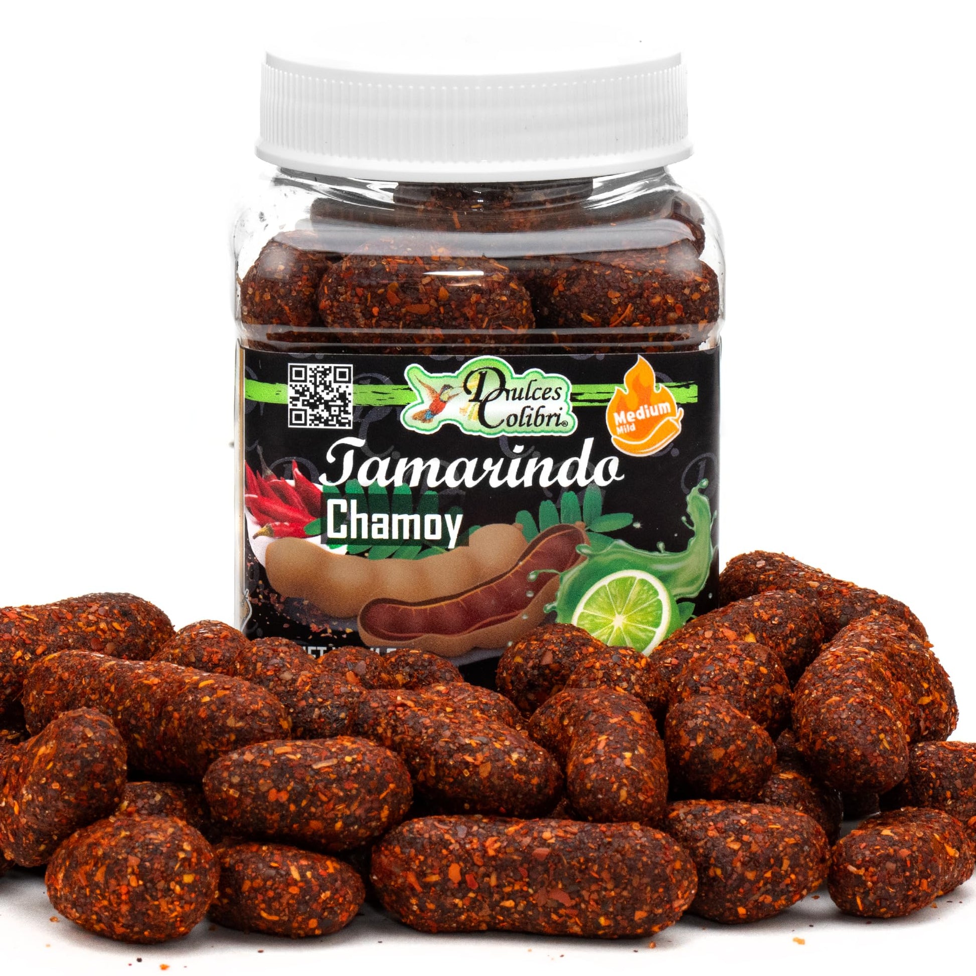 Dulces Colibri - Tamarindo Chamoy | PREMIUM | MEDIUM MILD | 11oz Jar | Mess Free | Soft Fresh Tamarind Friut |