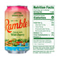 AUTX RAMBLER Sparkling Water, Limestone Mineral Blend, Wild Cherry Flavor, 12-Ounce Cans, 12-Pack
