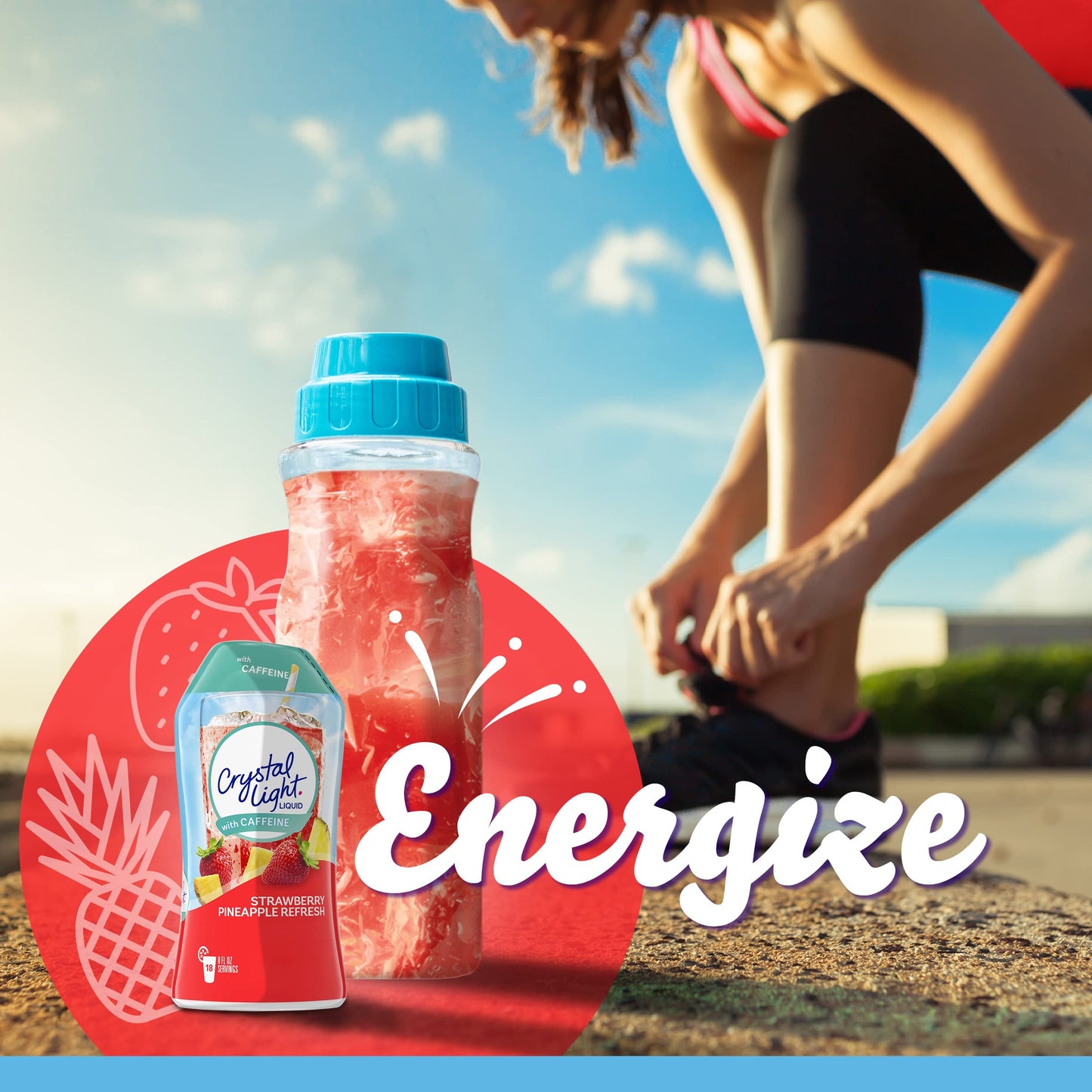 Crystal Light Liquid Water Enhancer, Strawberry Pineapple, Sugar-Free, 1.62 Fl Oz, Pink, Model 00043000007631