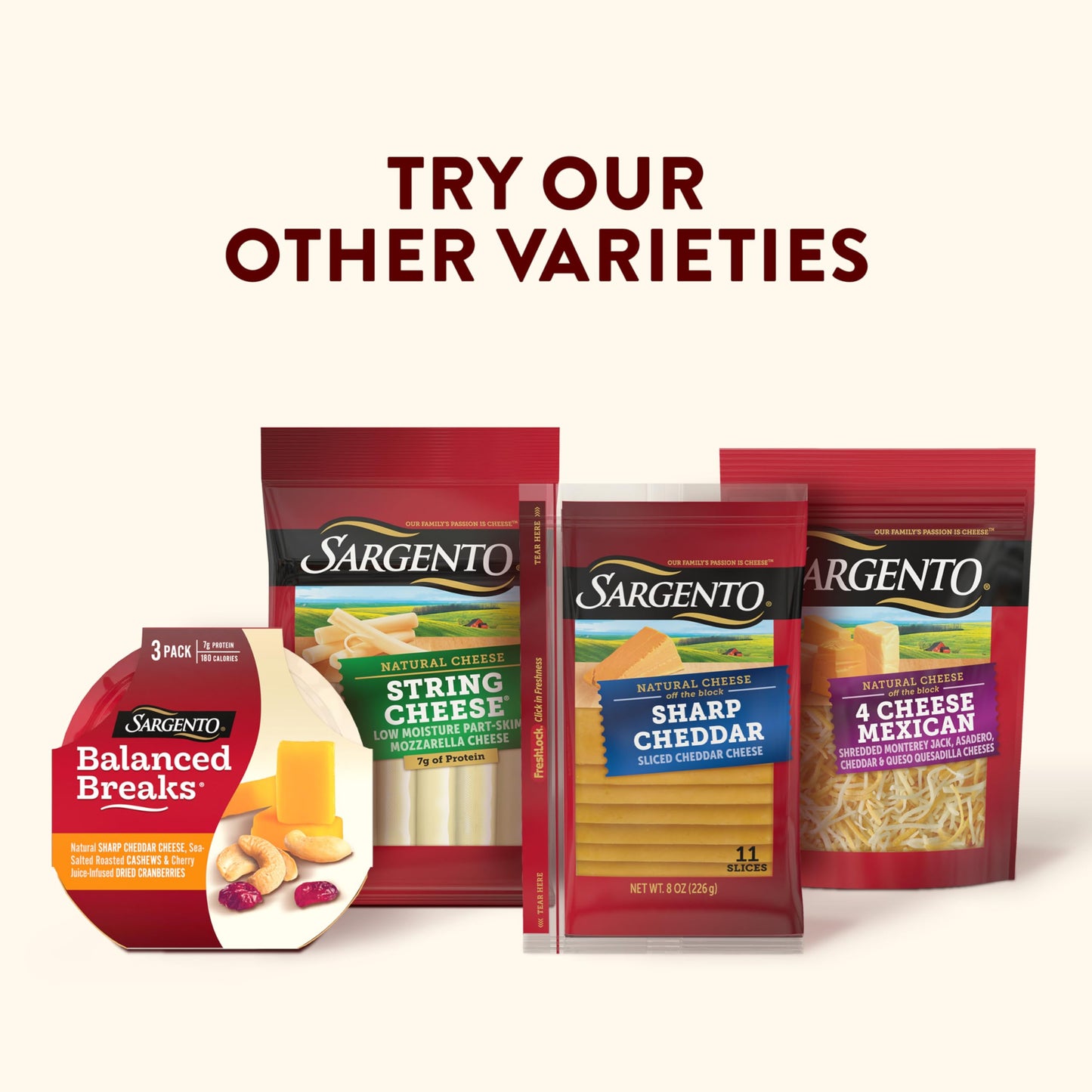 Sargento Natural Sharp Cheddar Block Cheese, 7 oz