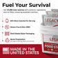 Legacy Food Storage Gluten Free 3 Day Kit, Emergency Food Supply, 12,080 Total Calories, 32 Large Servings, Shelf Stable, Freeze Dried Survival Meals For Mre Camping, Hiking, & Backpacking