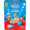 Rice Krispies Treats Mini Crispy Marshmallow Squares, 4th of July Snacks, Original with Star-Spangled Sprinkles, 12.4oz Box (32 