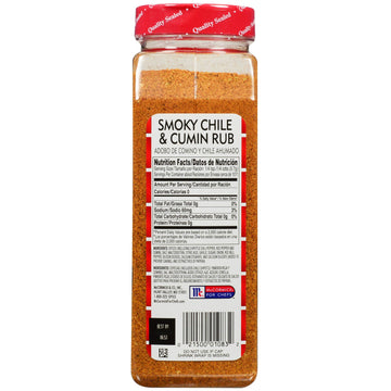 Lawry'S Smoky Chile & Cumin Rub, 25 Oz - One 25 Ounce Container Of Smoky Chili And Cumin Flavored Rub Made Of Chipotle Chili Pepper, Red Pepper, And Cumin For Beef, Chicken, And Grilled Vegetables