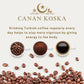 Canan Koska Turkish Coffee Medium Roast Ground Coffee 100% Arabica, Finely Ground for Rich Flavor and Smooth Texture, Ideal for