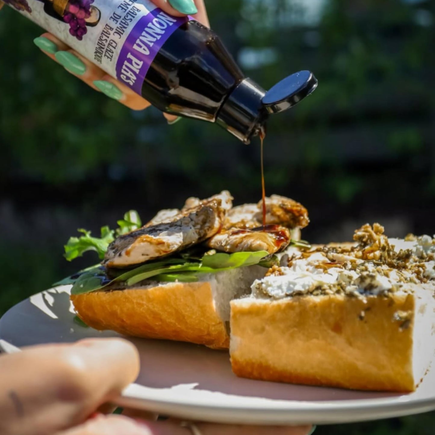 Nonna Pias Balsamic Glaze - Cabernet g -flavored - Non-GMO, Gluten-Free - 8.45 Fl Oz (Pack of 2)