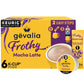 Gevalia Mocha Latte K-Cup Coffee Pods & Froth Packets Kit, 6 Count