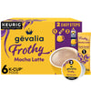 Gevalia Mocha Latte K-Cup Coffee Pods & Froth Packets Kit, 6 Count