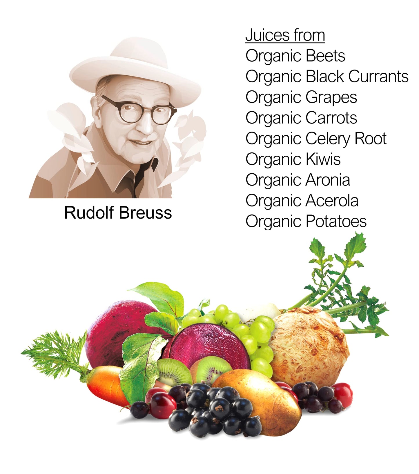 Biotta Organic Breuss Balance Juice - 100% Vegetable Juice For Energy, Immunity & Wellness - Excellent Source Of Nutrients - All