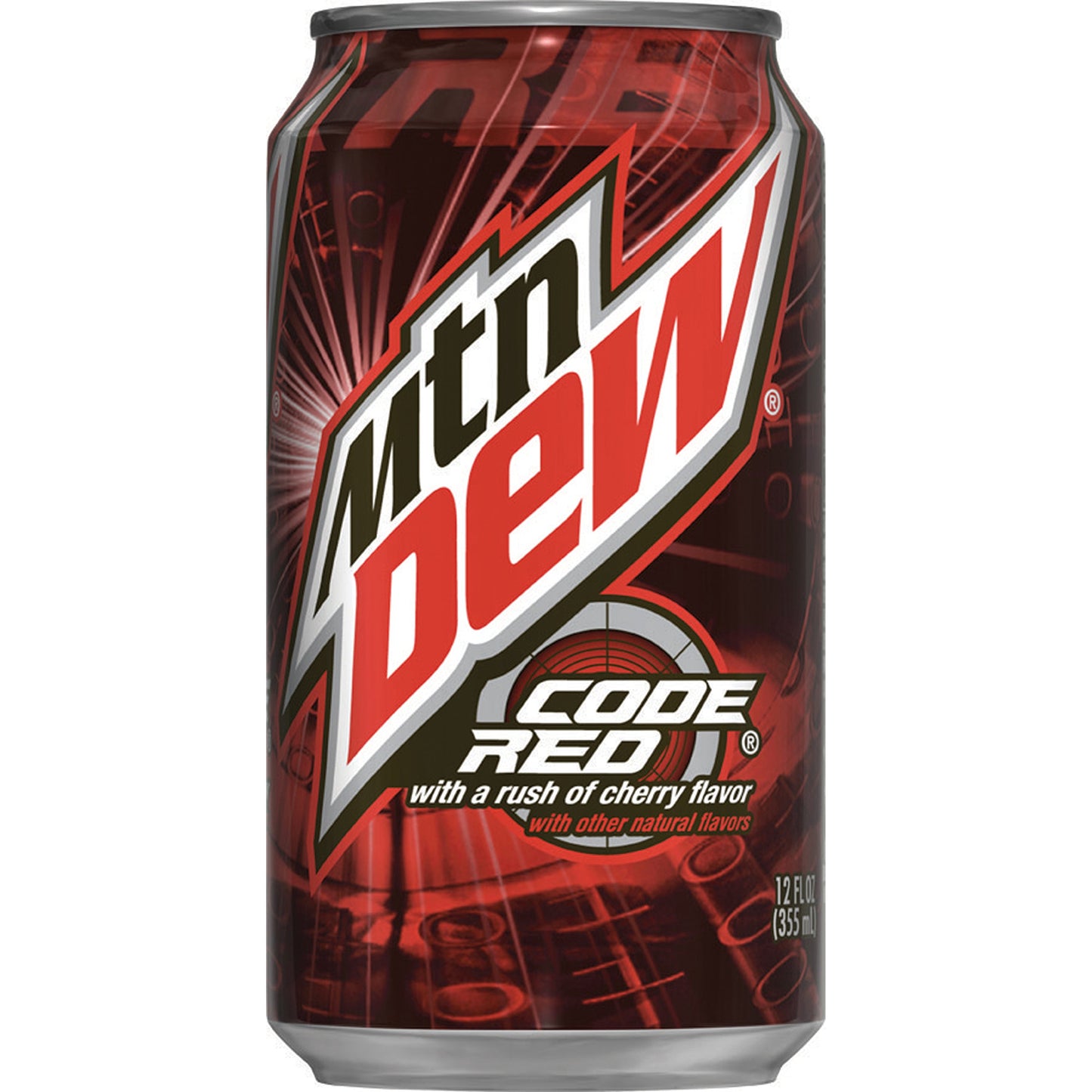 PepsiCo Diet Mountain Dew Code Red Cans, 12 oz each, Pack of 12, Model PEPWSC810110012